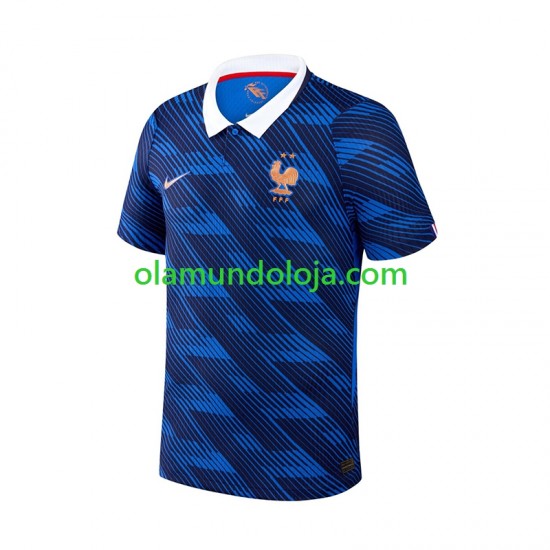 Camisola França Homem Equipamento Primeiro Copa do Mundo 2026 Manga Curta